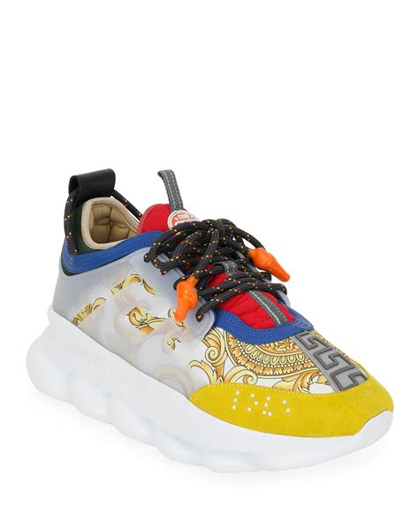 come allacciare le versace chain reaction|authentic versace chain reaction sneakers.